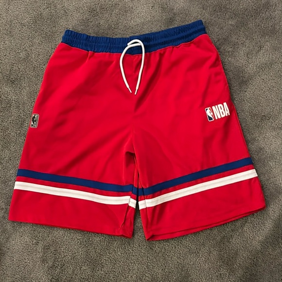 NBA Red and Blue Basketball Shorts - Picture 1 of 4